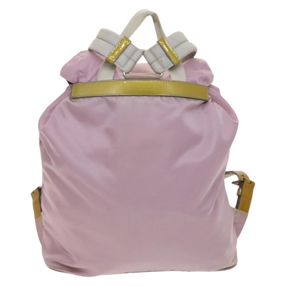 PRADA Backpack Nylon Pink Silver Auth fm4758 - Picture 2 of 16